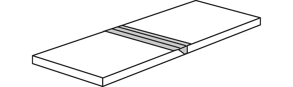 Miembros horizontales de estante p. estanterías G1, 400 mm